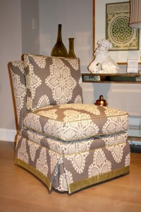 This Drexel Heritage chair shows the "like it a lot" look.