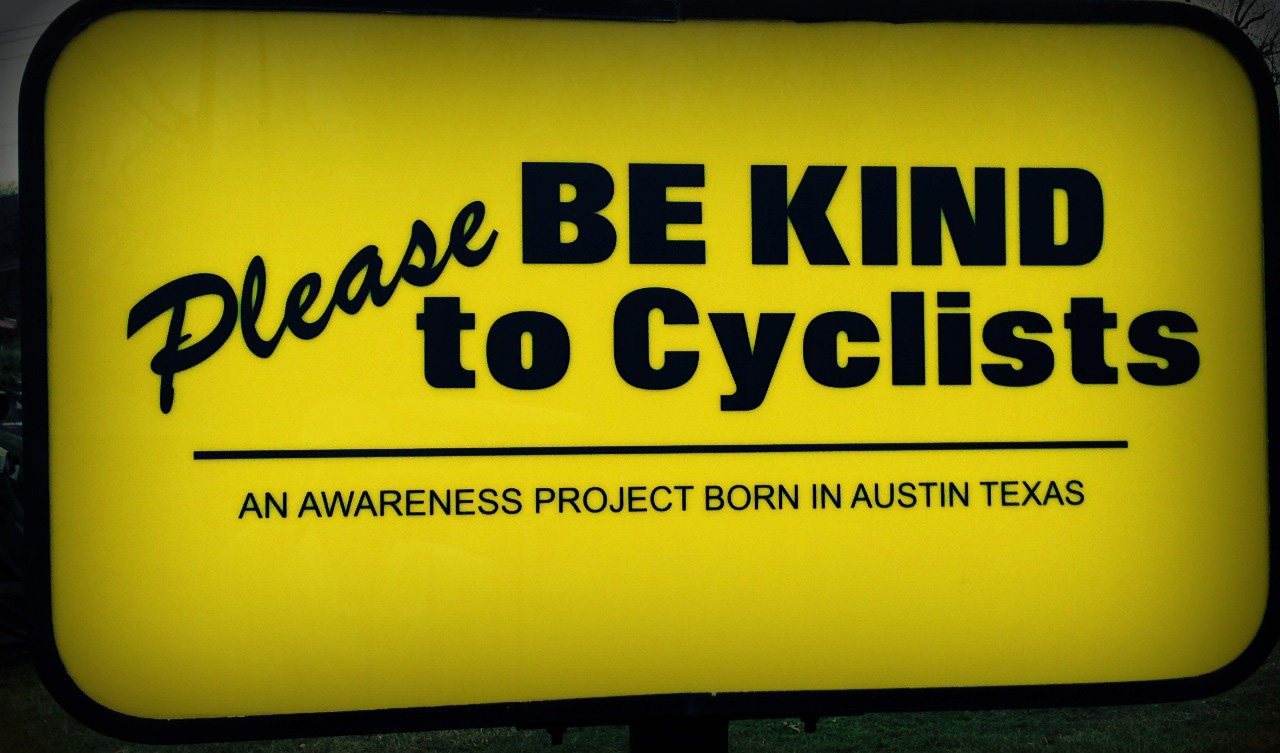 be kind to cyclists