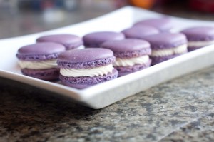 Lavender French Macaroons