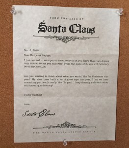 Letter from Santa