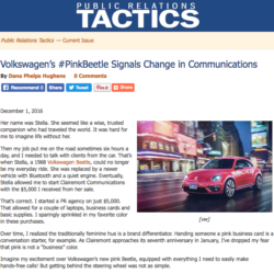 VW’s #pinkbeetle Signals Change in Communications
