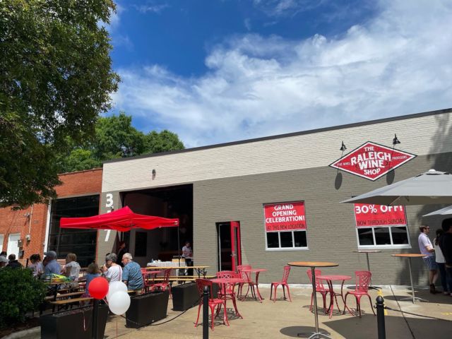 Congrats to our new neighbor on Bloodworth Street South @raleighwineshop ! @blah2voila was there today representing Clairemont at the grand opening festivities and enjoying the @grandchamphospitality sandwich pop up. Yum! 🍷🥪